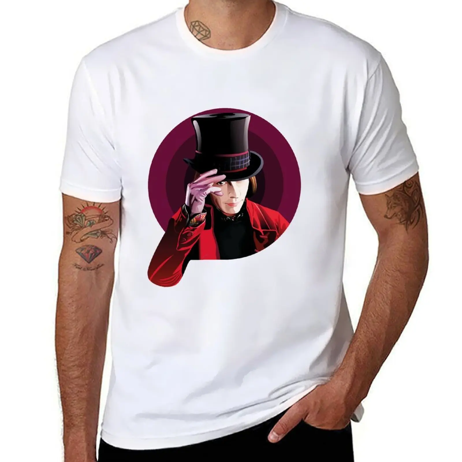 

Johnny Depp - Chocolate factory T-Shirt t shirts cotton 100% t shirt man cotton T-Shirt