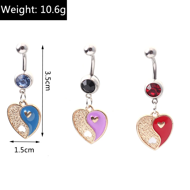 Aihua Steampunk schwarz hohl Kreuz baumeln Nabel Ring chirurgischen Stahl Bauchnabel Ring Gothic Piercing Ombligo Oreja Körpers chmuck – Detail 29