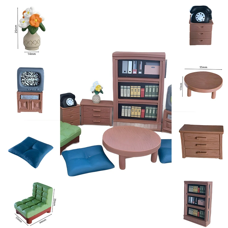 1 Stück Harz-Dekofigur für Zuhause, Miniatur-Möbel für Puppenhäuser, Spielzeug-Auto-Ornament, Künstlerisches Modernes Kunstmodell, Mini-Kinderspielzeug
