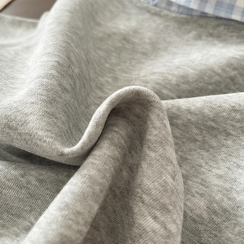 2-teiliges Kleidungsset für Jungen, künstlich zweiteiliger, kariertes Polo-Sweatshirt mit Cartoon-Hund-Aufdruck + Jeanshose mit elastischem Bund, Frühling – Detail 9