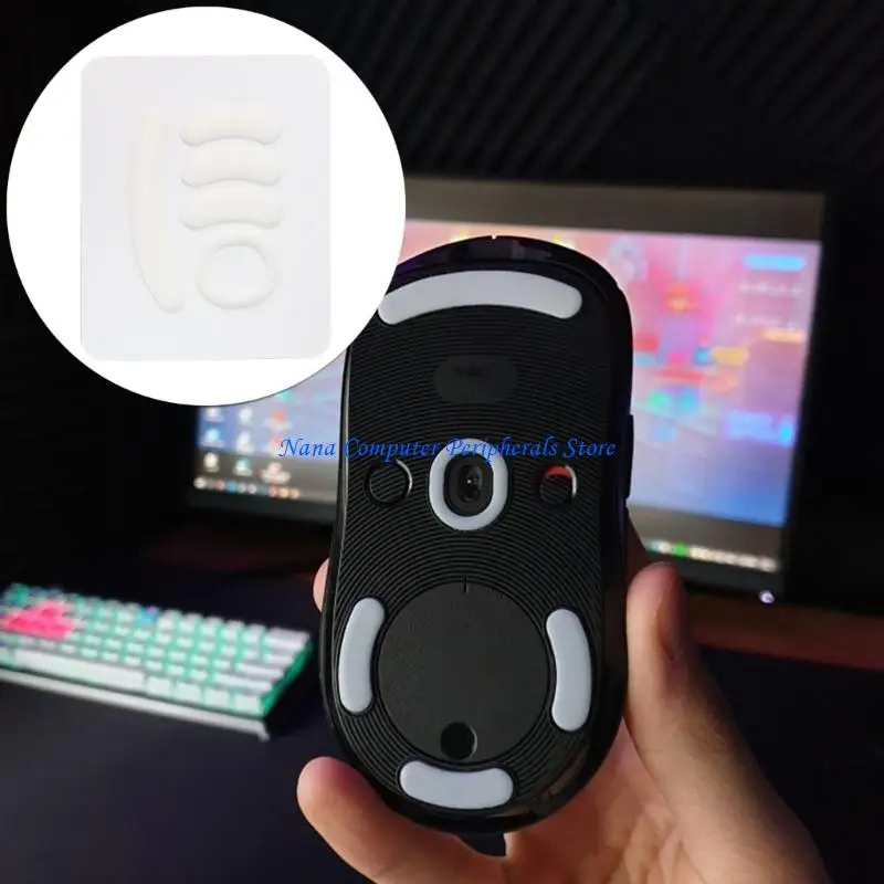 F68C Fit for ICE G Gaming Lightweight Mouse Skate Durable Smooth Mouse Skates Ultra-slim Esports Gaming Mouse Feet