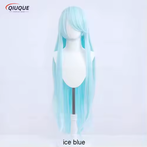 80 Colors 100cm Long Straight Cosplay Wig Anime Compatible Universal Omopinenet Heat Resistant Synthetic Hair Wigs + Wig Cap - Image 5