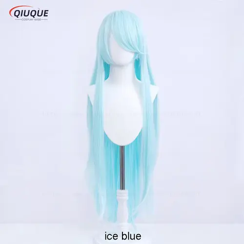 80 Colors 100cm Long Straight Cosplay Wig Anime Compatible Universal Omopinenet Heat Resistant Synthetic Hair Wigs + Wig Cap - Image 5