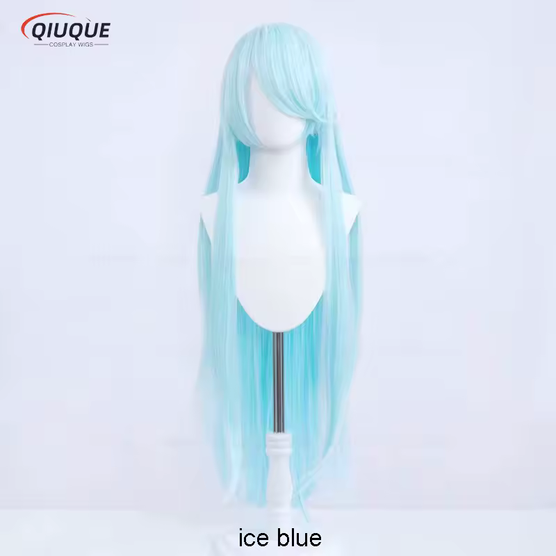 80 Colors 100cm Long Straight Cosplay Wig Anime Compatible Universal Omopinenet Heat Resistant Synthetic Hair Wigs + Wig Cap - Image 5