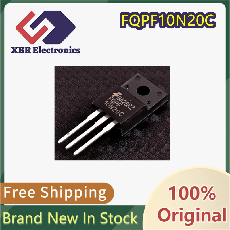 

(10/50 pieces) FQPF10N20C 10N20C 10A 200V N-channel MOSFET Field Effect Transistor TO220F Original Genuine Product Free Shipping