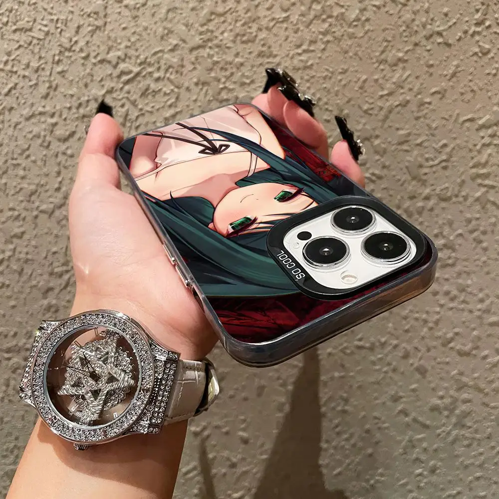 Saya no Uta حافظة هاتف محمول لهاتف آيفون 17 16 15 14 13 12 11 X XR XS 8 7 Pro Max Plus غطاء ملون شفاف للهواتف المحمولة