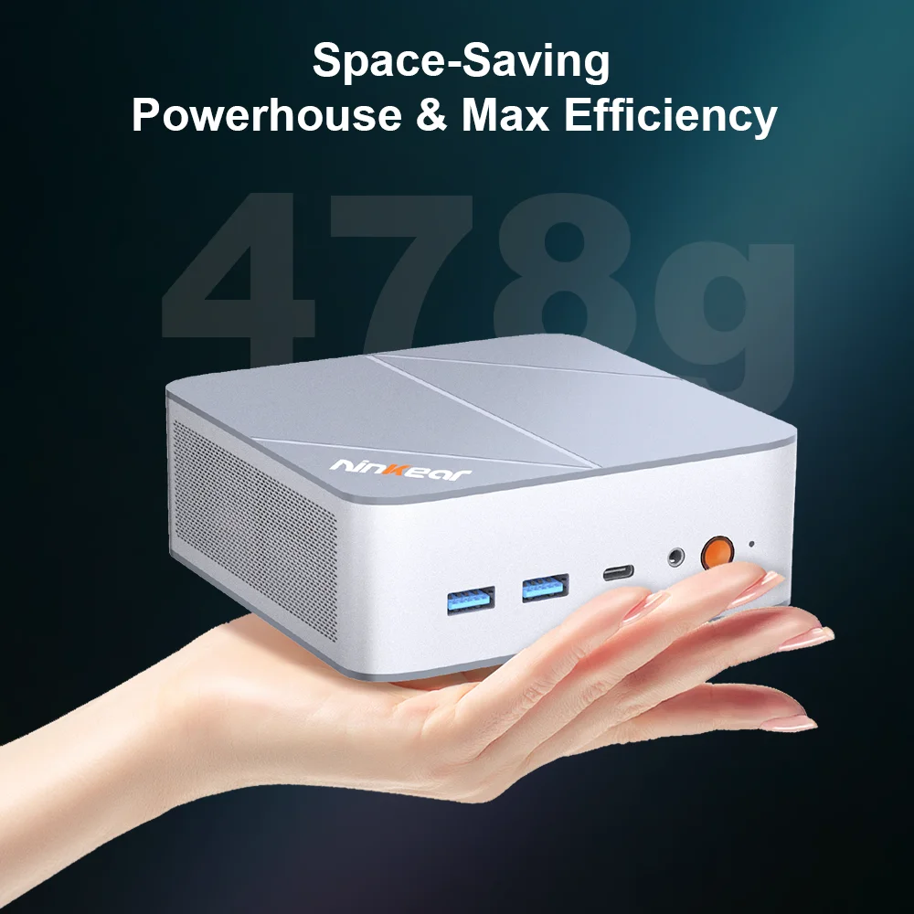Ninkear L12 Pro Mini PC Intel Core i9-12900HK, 14 Cores 20 Threads, 16GB DDR4 RAM, 1TB SSD, Compact Desktop Computer for Home Office, Everyday Multitasking, Study, Web Browsing and Home Entertainment