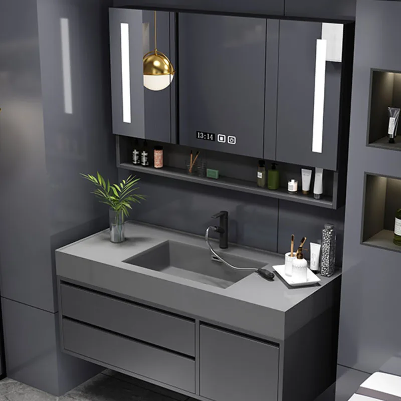 Accessories Wall Bathroom Cabinet Shelves Toilet Organizer Mirror Cupboard Makeup Space Saver Archivadores Trendy Furniture