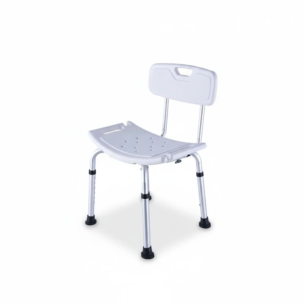 

Adjustable Shower Chair with Back, Bath Chair for Elderly and Disabled, Premium Quality Bathroom Shower Seat, Adjustable Chair