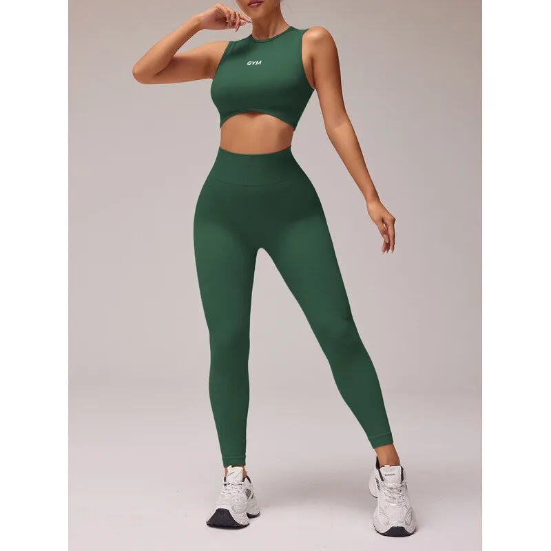 Sportswear Seamless Yoga Set 2/PCS Gym Clothes Sportswear Yoga Suits For Women Fitness Set Tracksuits Sports Bra Gym Leggings