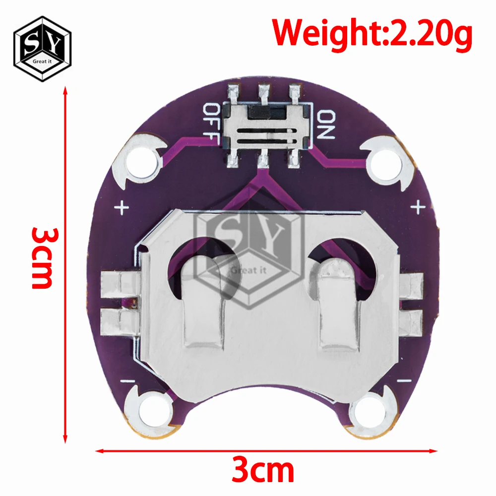 1PCS/5PCS/10PCS /20pcs  LilyPad Coin Cell Battery Holder CR2032 Battery Mount Module for arduino DIY KIT