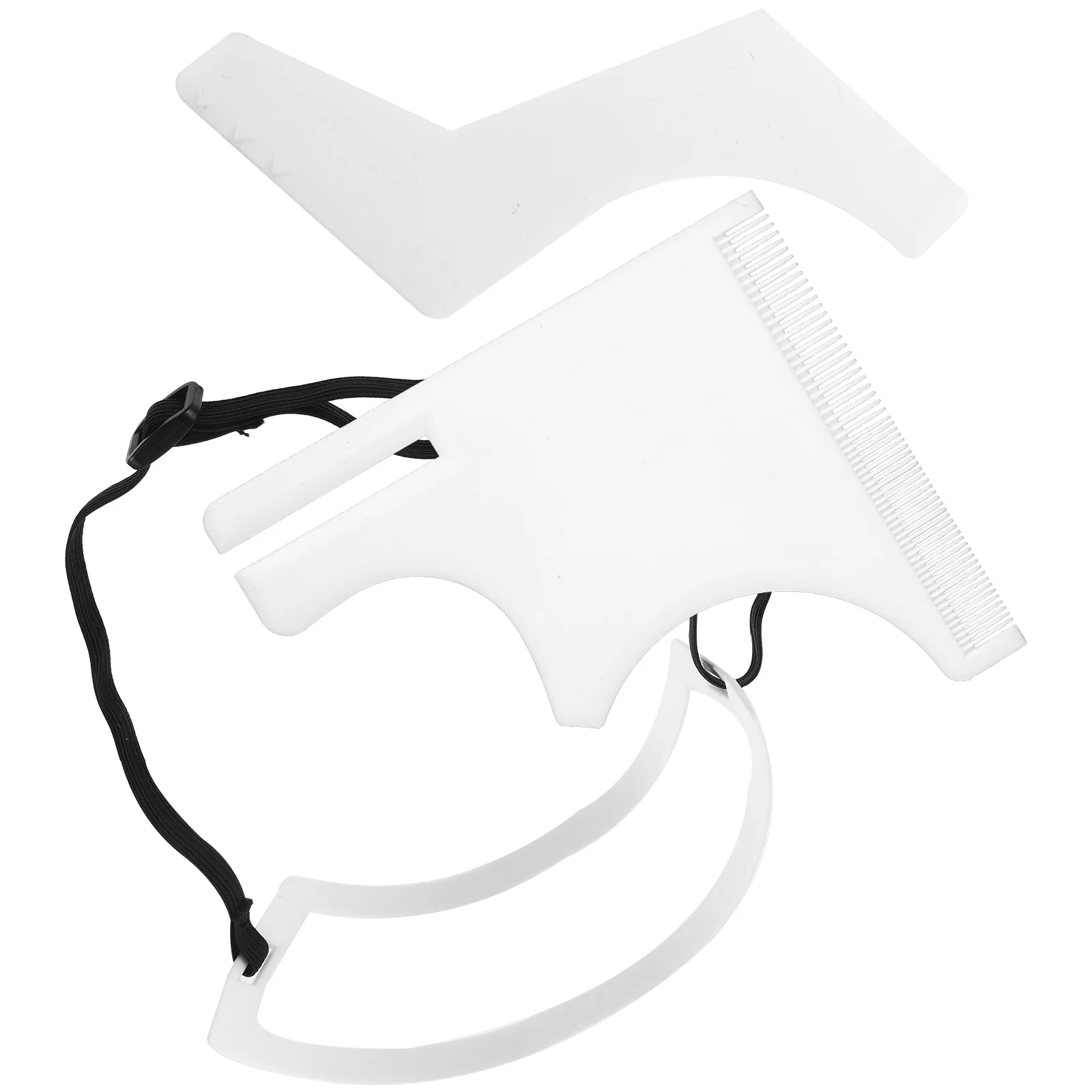 

Haircut Styling Comb Hairdressing Tool Beard Shaper Neckline Trimming Template Random Color Suitable for Men Short Curly