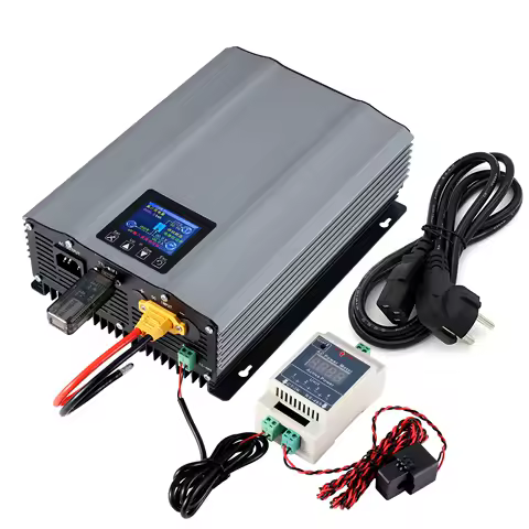 1200W Grid Tie Inverter with Battery Discharge Power Mode LCD Display MPPT Solar Panel Inverter with WIFI , Limiter Optional