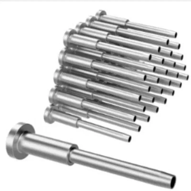 10Pcs 1/8 Inch Stainless Steel Invisible Swage Stud End, Cable Railing Threaded Receiver End Fitting for Wood & Metal Deck Stair