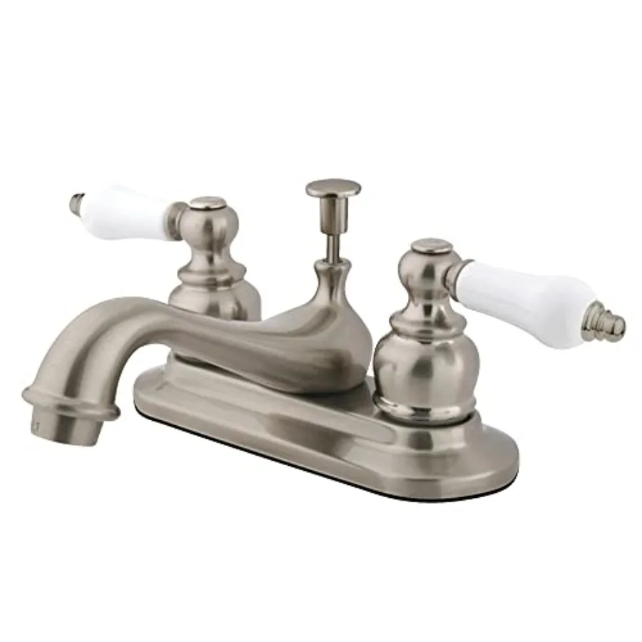 

GKB608B 4 дюйма Смеситель для ванной комнаты Centerset, матовый никель