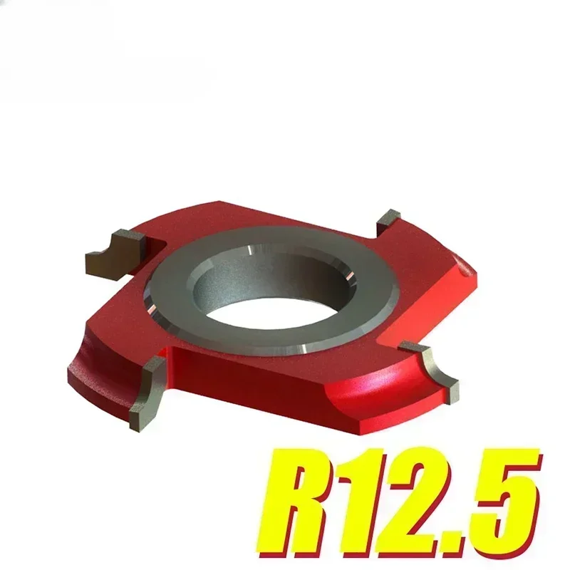 Customized 4 Tooth 6 Tooth Wood Cutting Concave Radius Milling Cutter 1/4'' Corner Rounding End Mills For Woodworking