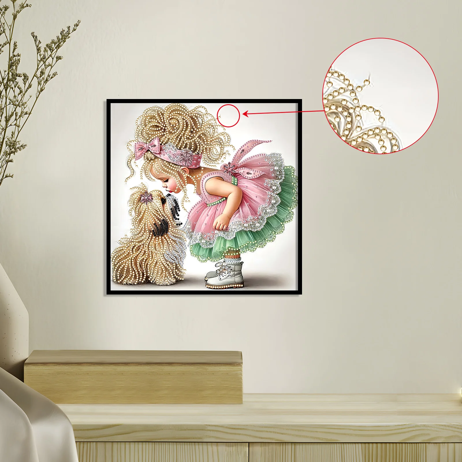 Puppy Special Shape Diamond Art Painting Kit for Adult Beginner,Crystal Diamond Special Shape Kit for Home Wall Decoration Gift view 4