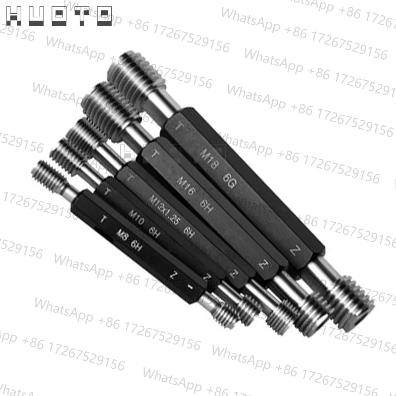 Thread Plug Gauge M1 M1.2 M1.4 M1.6 M1.7 M1.8 Metric Thread Gage M2 M2.2 M2.3 M2.5 M3 M3.5 M4 M5 M6 M7 M8 M9 M10 M11 M12 M13 M14