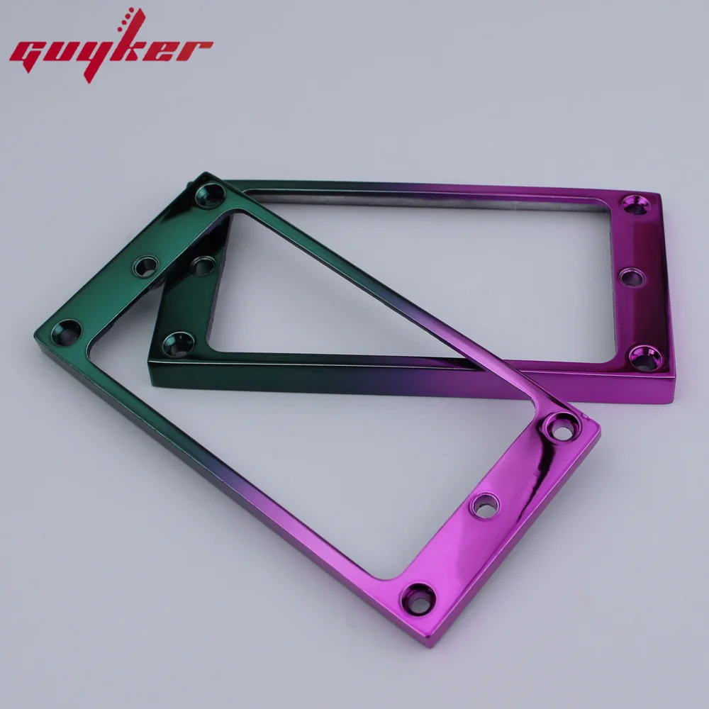 1 Set Coloured Pickup Mounting Rings for Humbucker Pickups Cover Frame Flat Top Set Replacement Electric Guitar or Bass