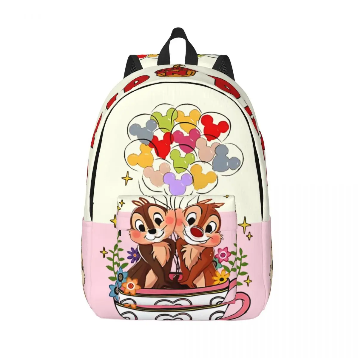 Birthday Gift Chip And Dale Fanart Mouse Pad Sturdy Shoulder Schoolbag Disney Chip 'n' Dale Casual For Boy Girl Kindergarten Bag