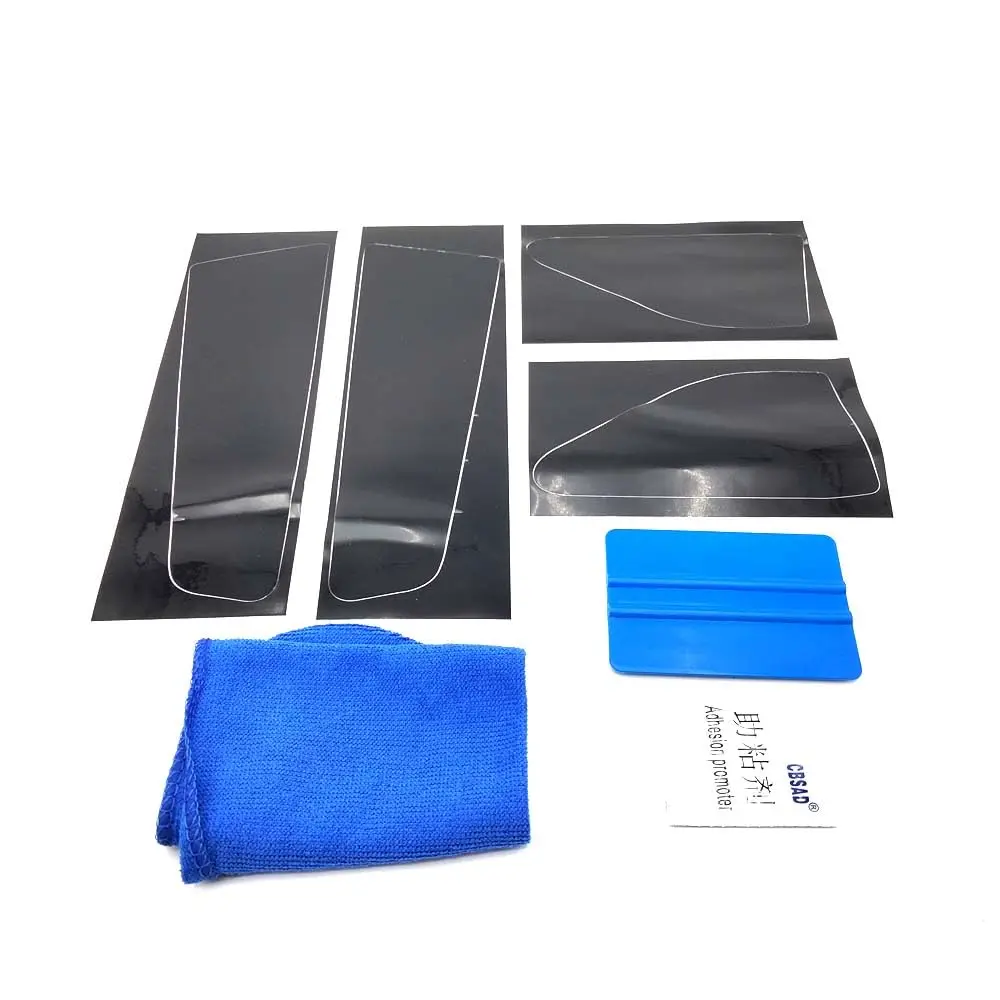 Rear Tail Light Smoked Black Overlays Vinyl Tint Sticker For Dodge Charger 2015+