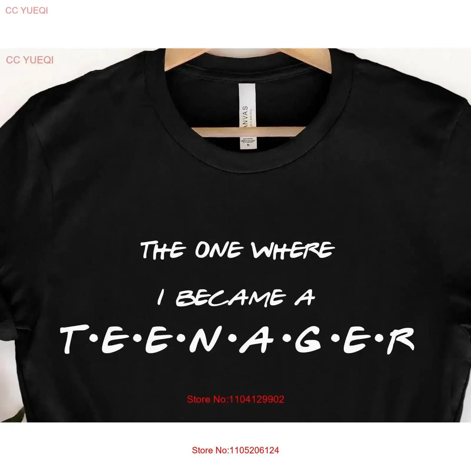 

Футболка «Один, где я стал подростком» с друзьями на день рождения, подарок для подростков, винтажная, растянутая, унисекс, повседневная, универсальная