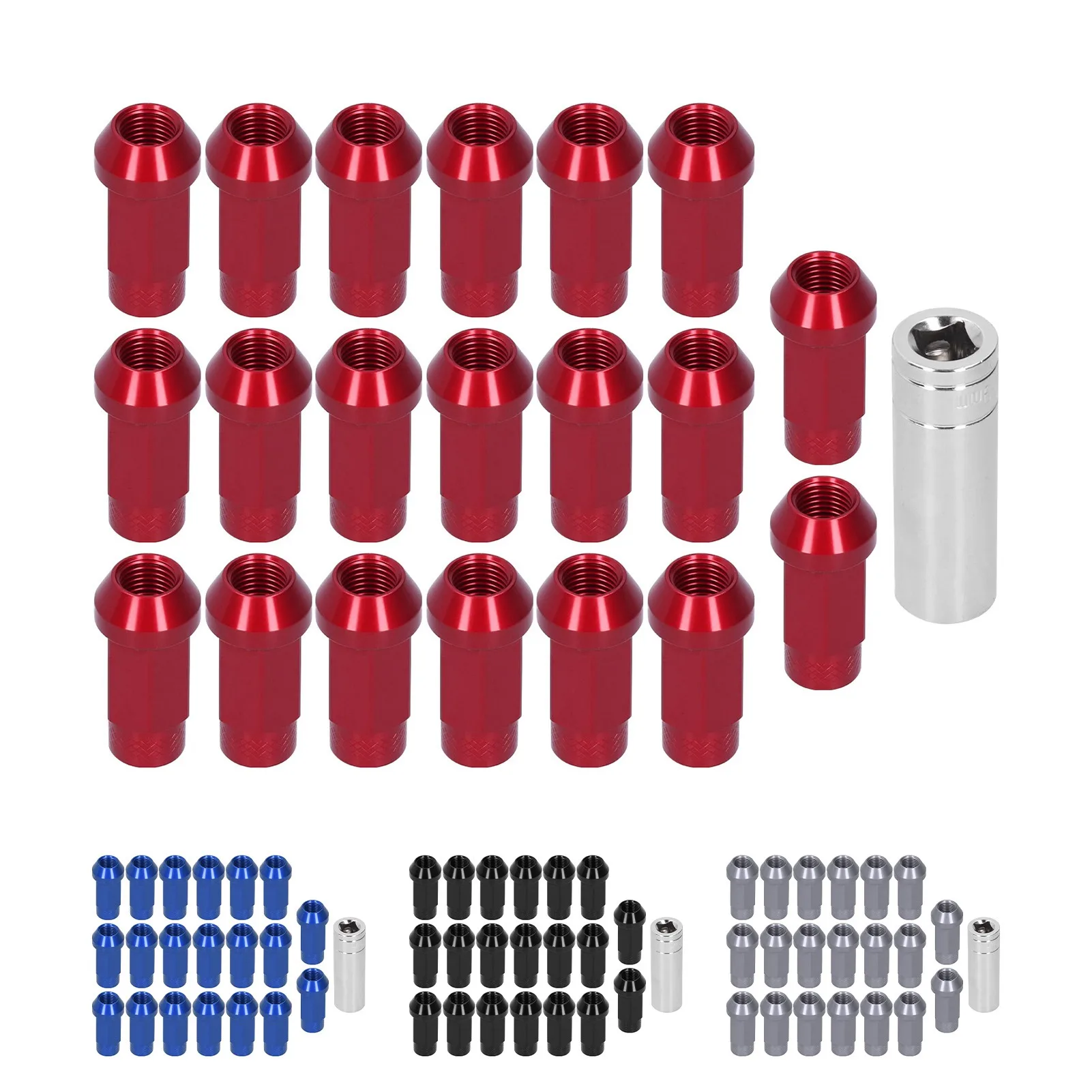 

Lug Nuts Wheel Nuts Aluminum with Mounting Tool for Improving the Overall Appearance Of the Vehicle for Showing Off the Wheels