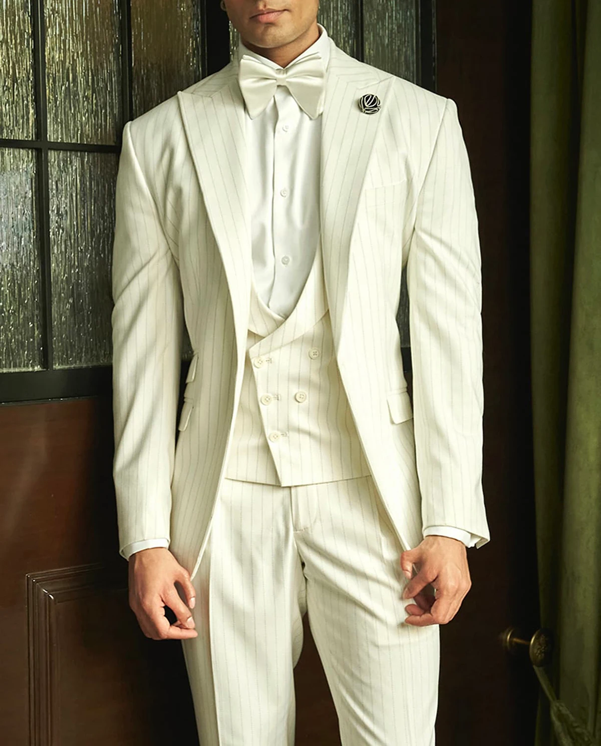 بدلات رجالية رسمية مخططة للزفا - مراجعة Men'S Formal Evening Wear وسعره