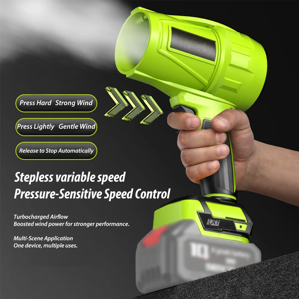 

Вентилятор Storm Force, электрический турбоструйный вентилятор, 850 Вт, мощный воздуходувка для Makita, макс. 1000 г, тяговый вентилятор для мойки автомобилей, снегоочиститель, воздуходувка для листьев