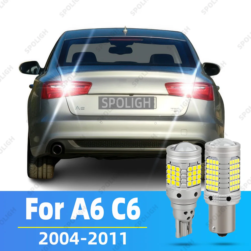 

LED Backup Reverse Lights For Audi A6 Allroad Avant C6 Reversing Lamp 2004 2005 2006 2007 2008 2009 2010 2011 A6 C6 Accessories