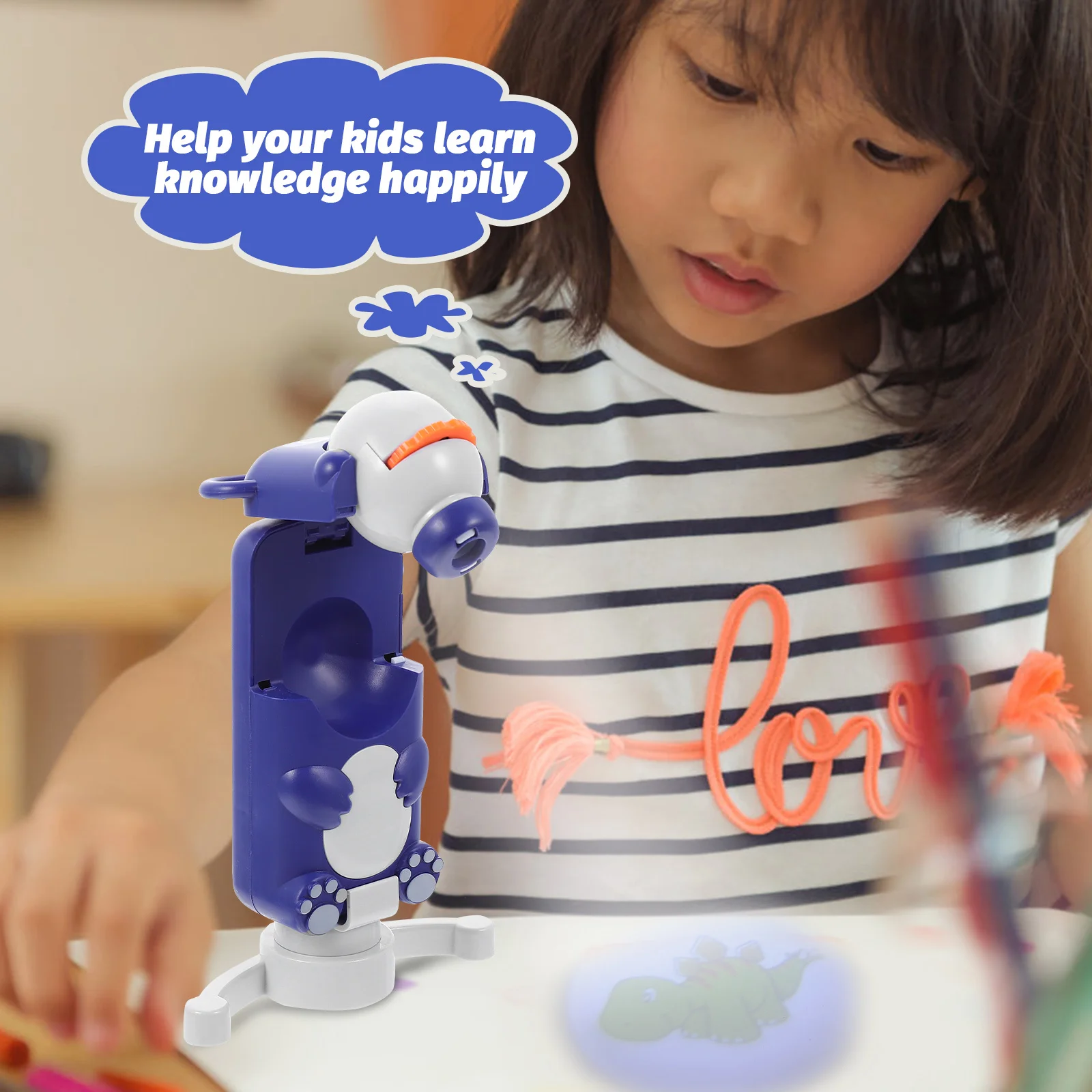 1 Set Of Projection Camera For Learning Night Light Function Creative Educational Drawing Plaything Desktop Lamp