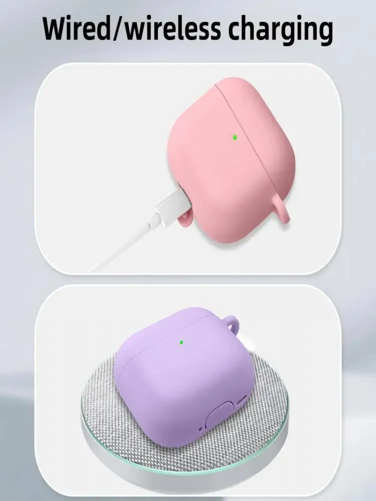 Étui pour accessoires AirPods 4e génération 2026, étui de protection en silicone souple antichoc pour AirPod 4 avec réduction de bruit active