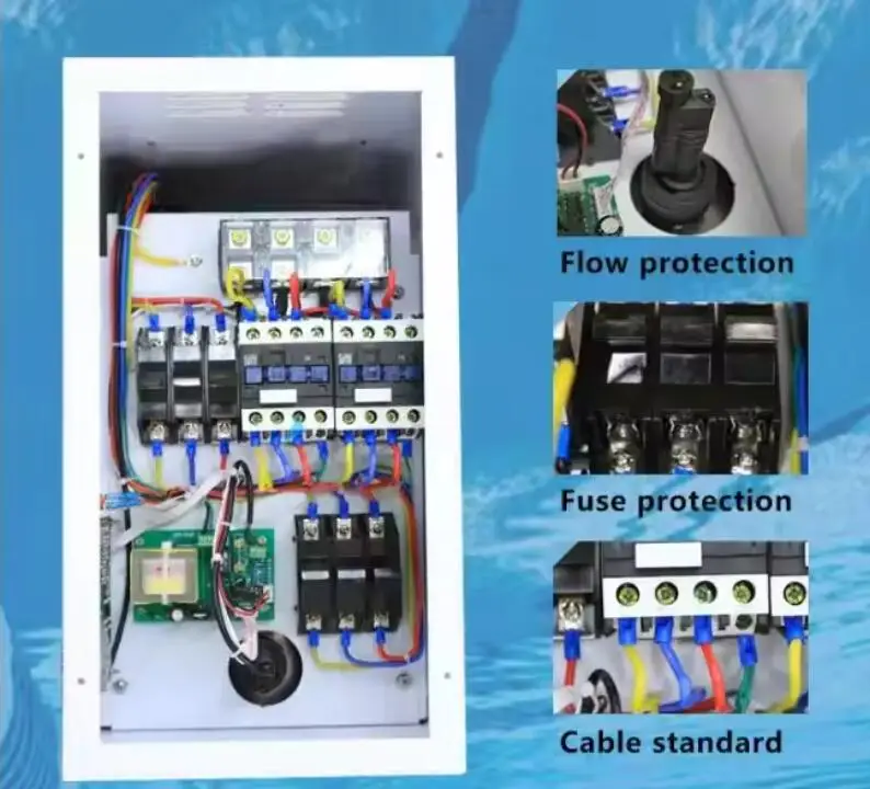 고효율 24KW 수영장용 전기 온수기 휴대용 온수 시스템