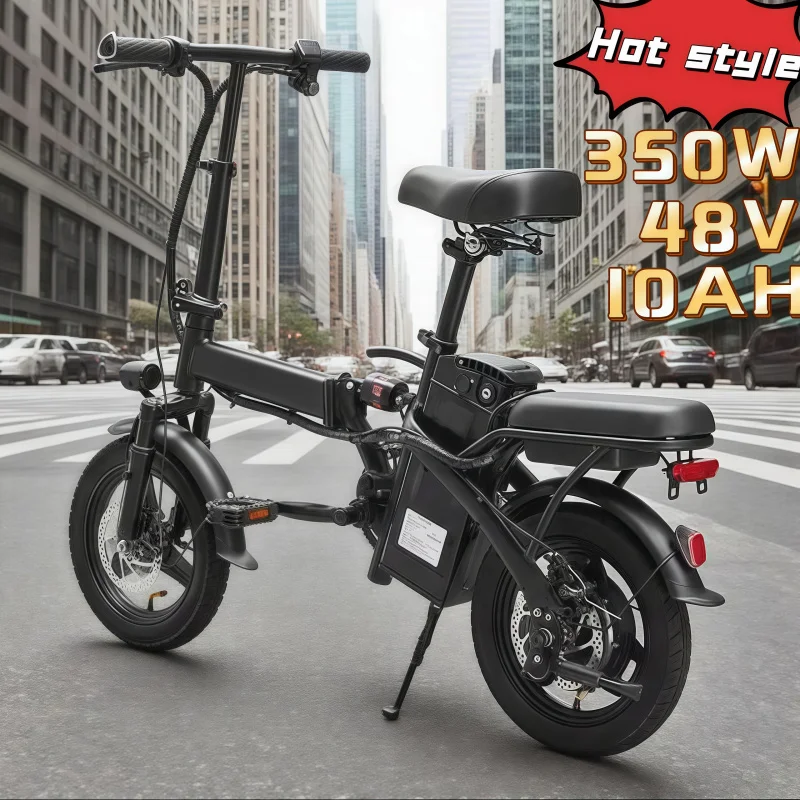 

Hot-selling 14-inch two-seater city electronic 48V 350W 10AH folding urban travel scooter