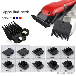 10Pcs/Set Limit Comb For Wahl Hair Clipper Guards Pro Cutting Guide Comb Strong Magnetic Barber Shop Styling Accessories Y0510