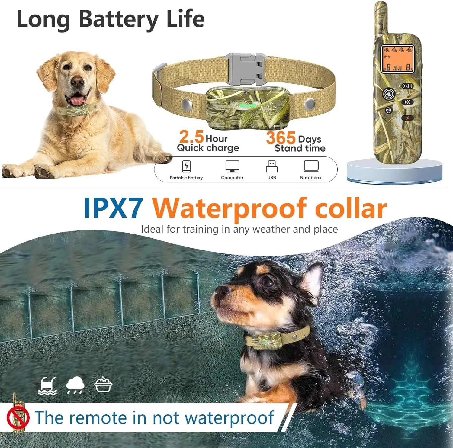 نظام سياج الكلب اللاسلكي لـ 2 أسوار كهربائية للكلاب طوق تدريب مع طوق الصدمات عن بعد للكلاب بالموجات فوق الصوتية · الساخن #1