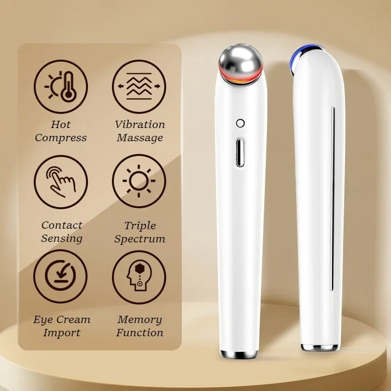 قابلة للشحن مدلك العين الهالات السوداء إزالة عيون تدليك أداة المحمولة آلة التجميل إزالة التجاعيد جهاز العناية بالبشرة