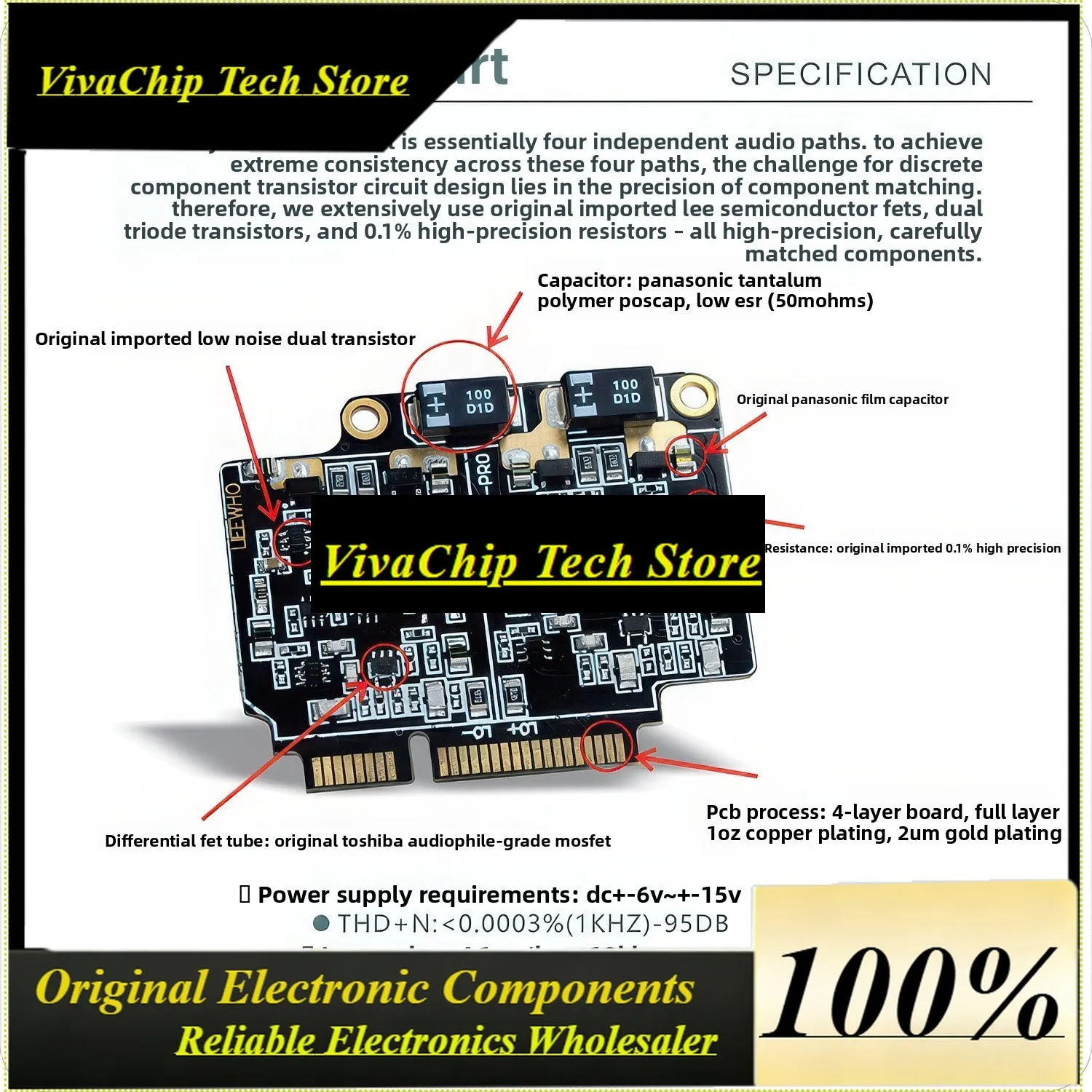 VivaCxDuoo XD05Pro Headphone Amplifier Dedicated Fully Balanced Discrete Component Op Amp Board HD200Pro