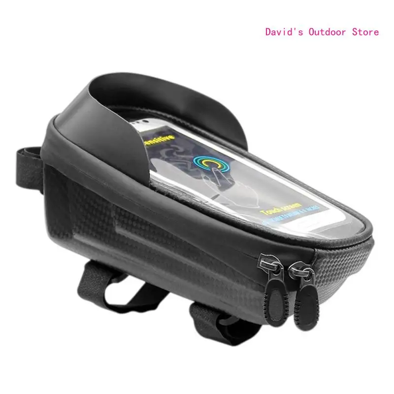 

Waterproof Top Tube Bike Bag for Touch Screen Holder Cycling Acces for iPhone 12, 11, 7, 8 X3UA