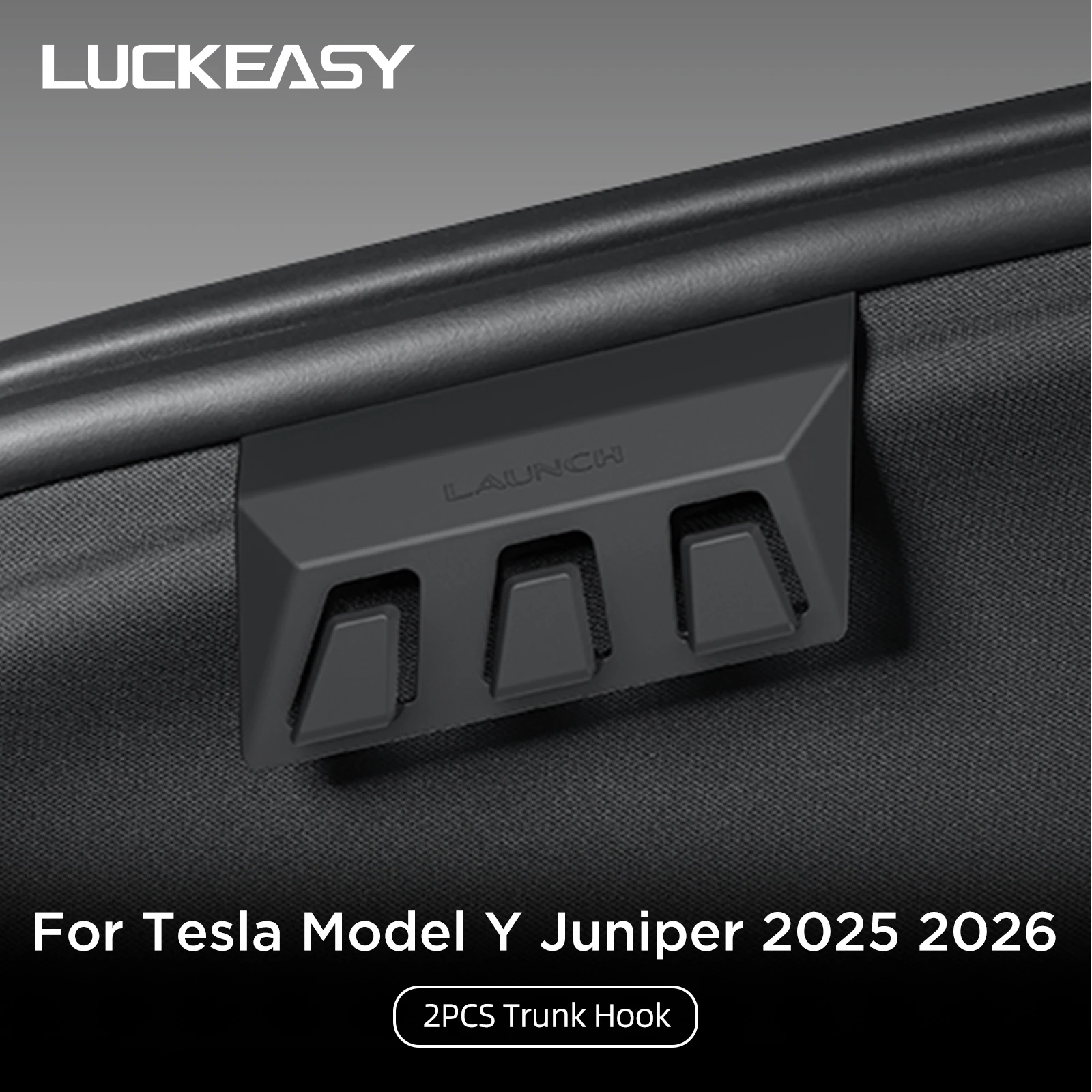 LUCKEASY for Tesla Model Y Juniper 2025 2026 Car Rear Trunk Storage Hook Accessories Left And Right Both Side Storage Hook