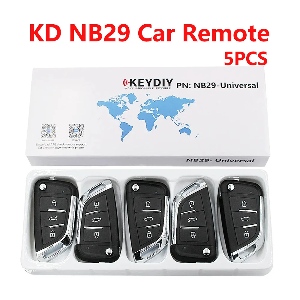 5pcs KEYDIY KD NB29 Car Remote Key Multi-functional Universal Car Key for KD900+ URG200 KD-X2 NB-Series KD Remote Control Key