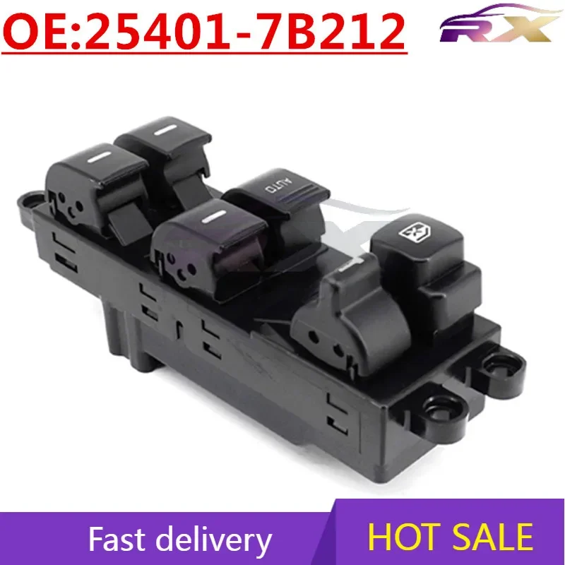 NEW:25401-7B212  Left Drive Power Window Master Control Switch For Nissan