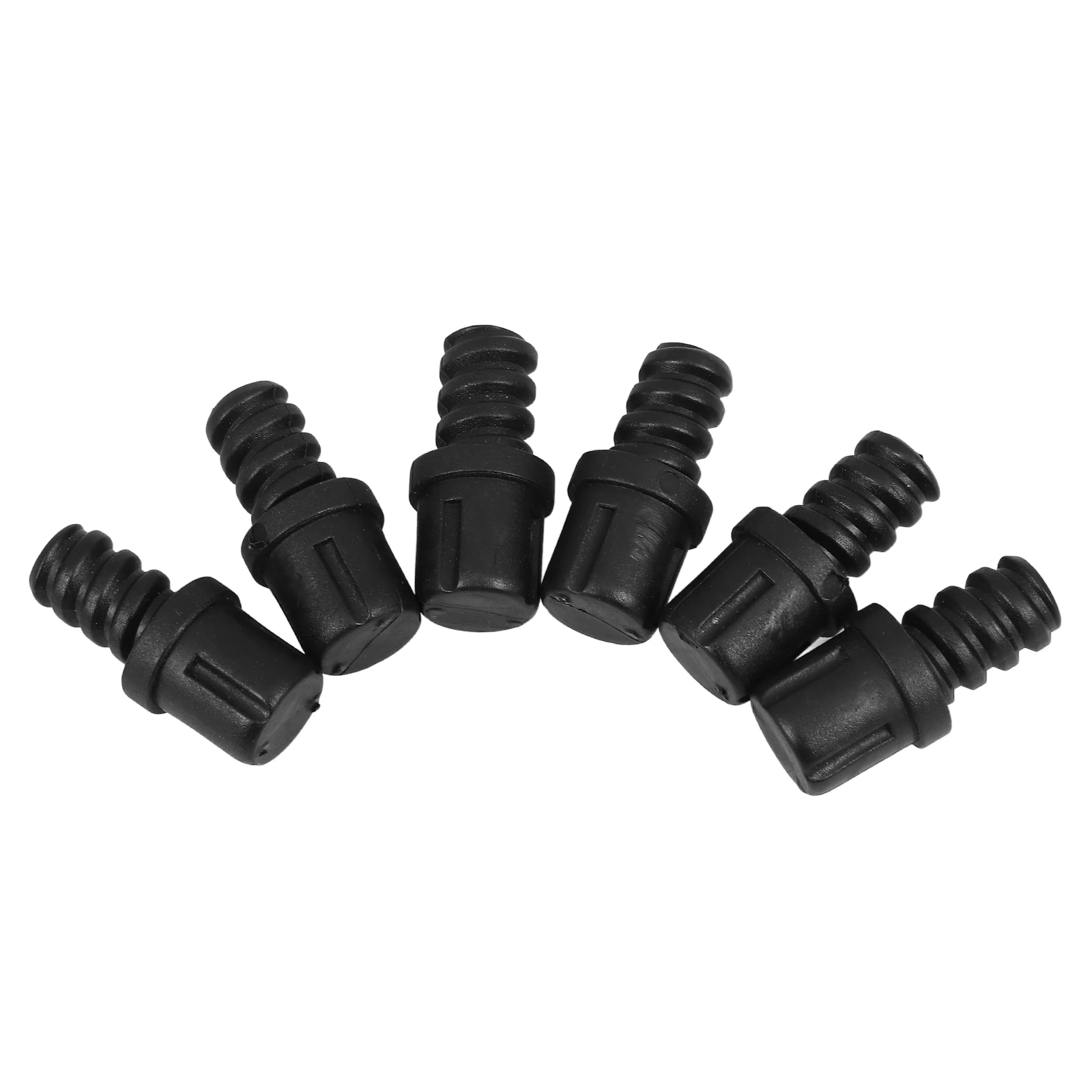 

6pcs Toilet Replacement Adapter Brush Sticks Scrub Brush Handles Connector Durable Plastic Threaded Design Ergonomic Handle