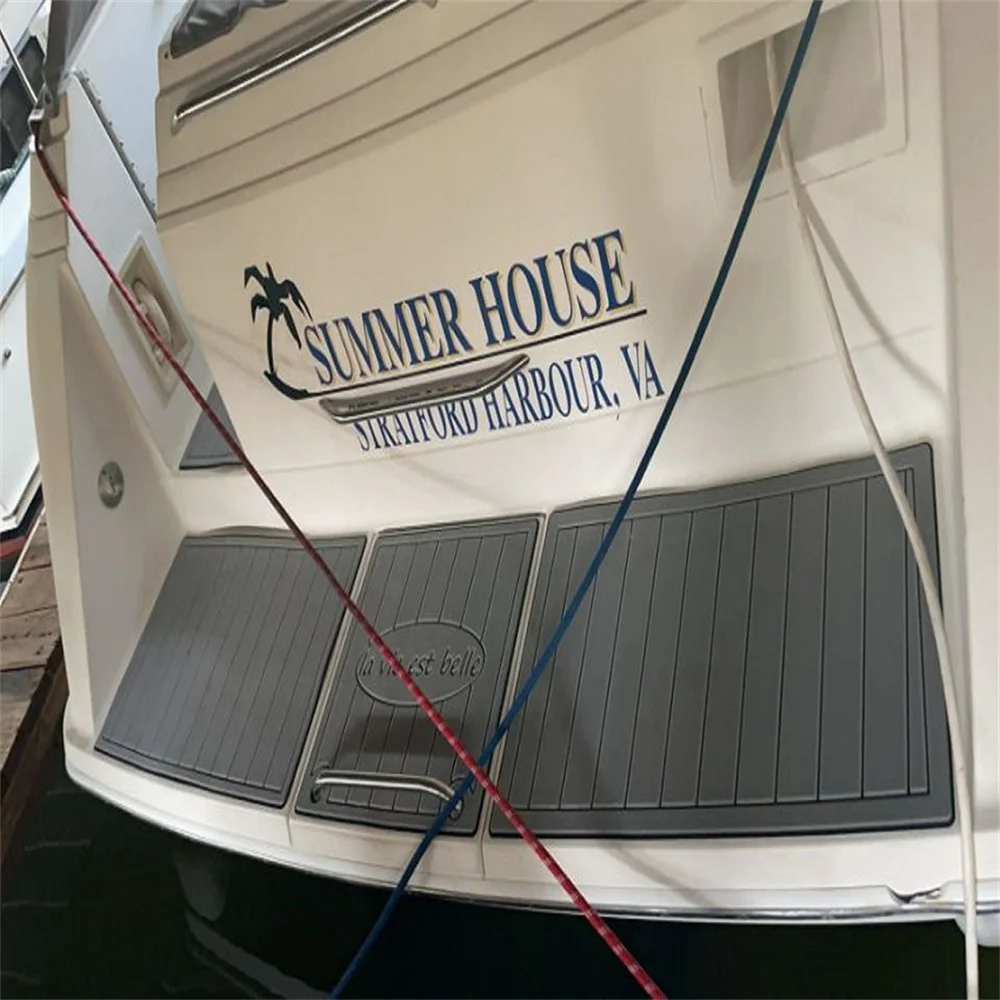 

Swim Platform Cockpit Pad Boat EVA Foam Faux Teak Deck Floor Mat For Boat Formula 31 PC