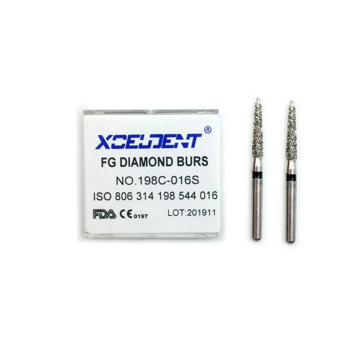 10pcs Diamond Dental Lab Burs for Polishing Smoothing Teeth Polishers Super Coarse Teeth Whitening Drill 198C-016S