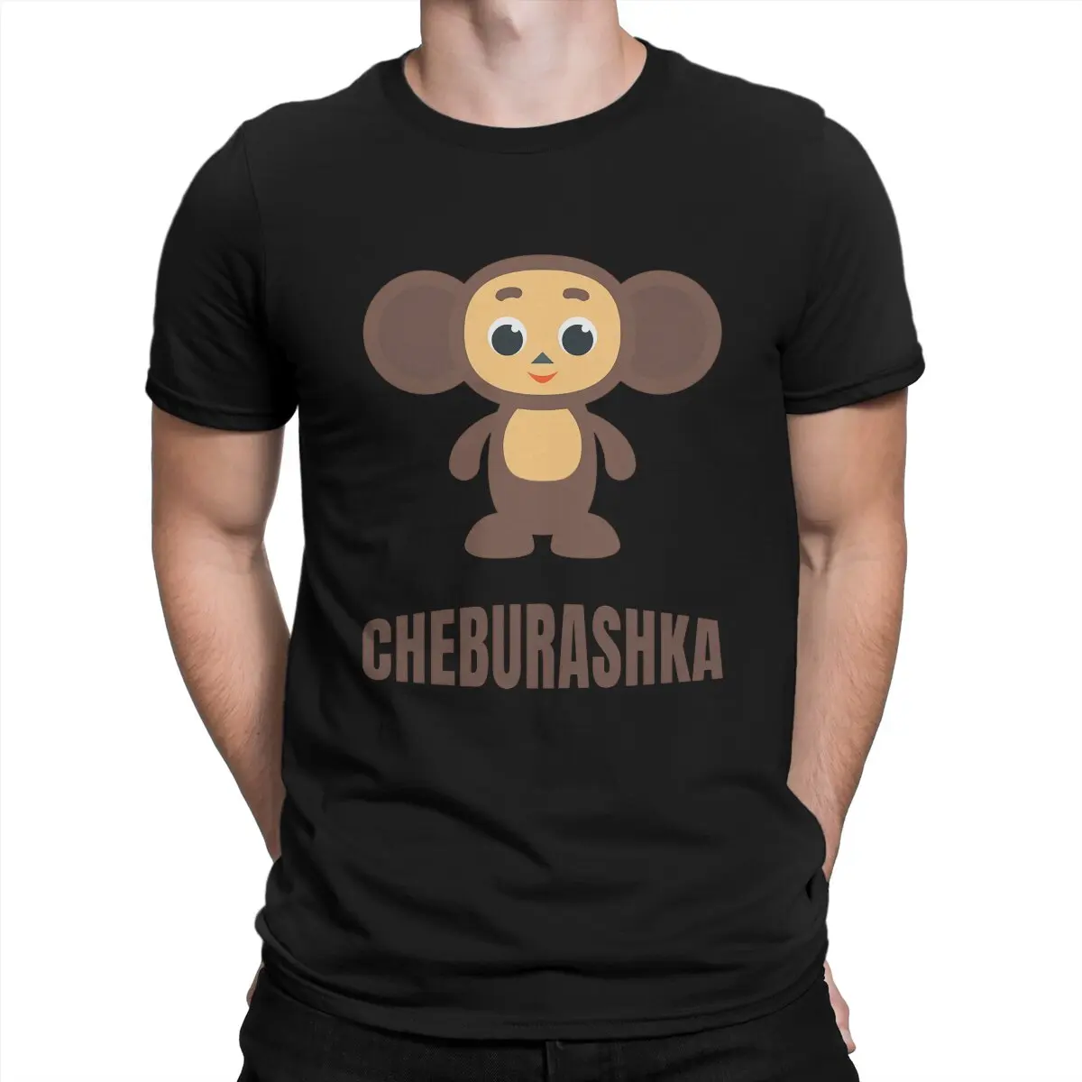 

Футболка Cheburashka Che Burashka Gena мужская с русским мультяшным принтом, забавная модная футболка с русской маленькой обезьянкой, уличная одежда в стиле Харадзюку