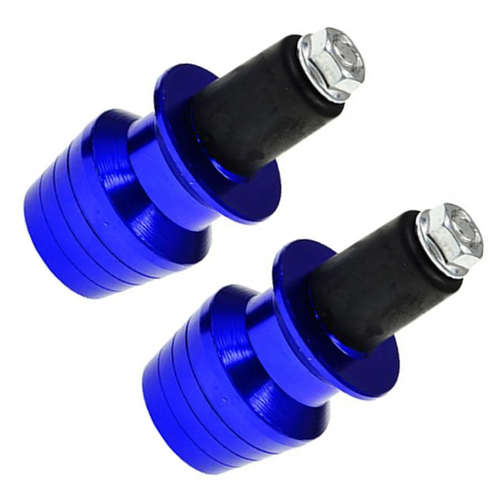 

2 pcs Universal Motorcycle Aluminum Handlebar End Plugs Blue Minimalist Anti-Vibration Caps For Handlebar Protection Vehicle