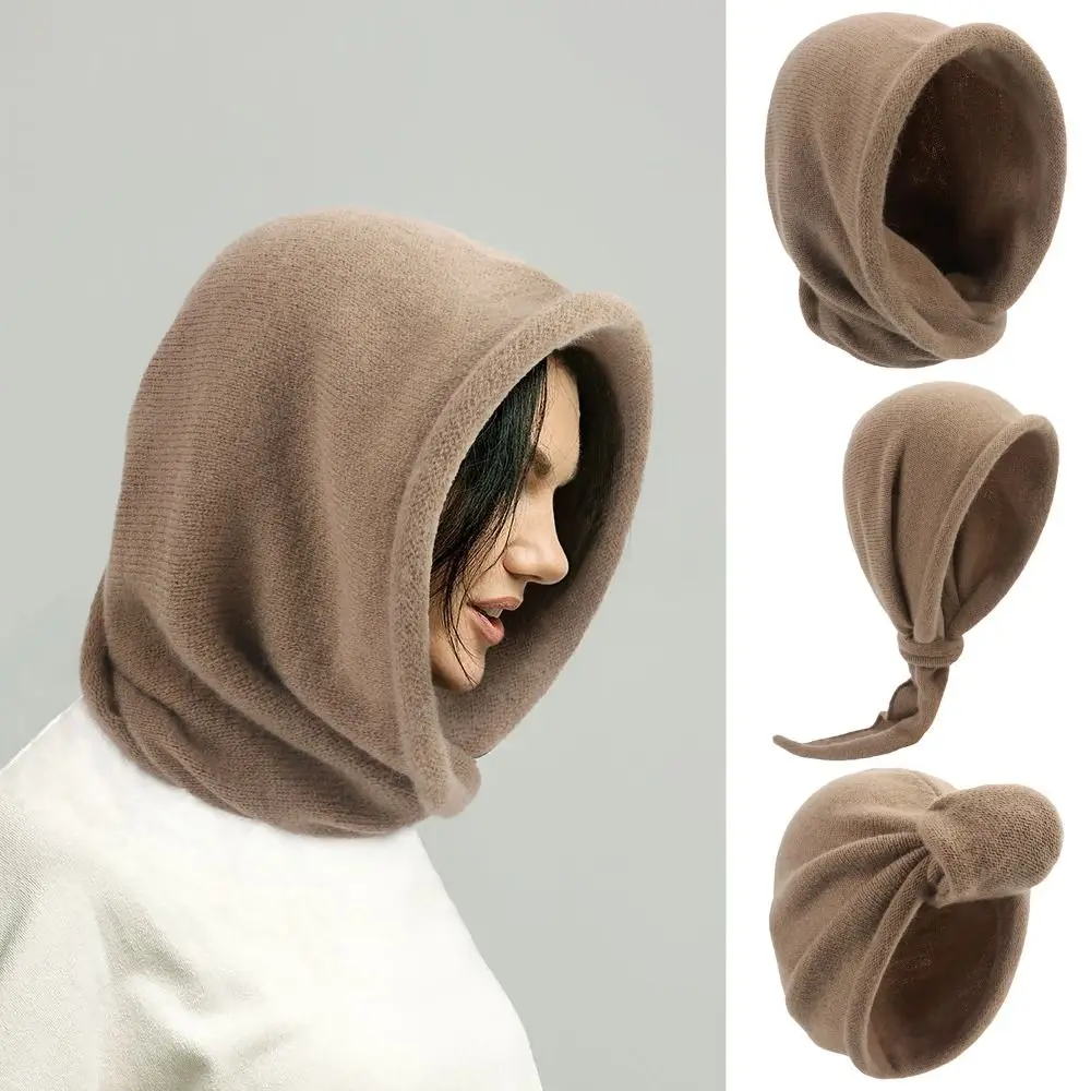 Thicken Imitation Cashmere Balaclava Hats Soft Windproof Winter Head Cover Scarf Keep Warm Warm Hats Cold Weather