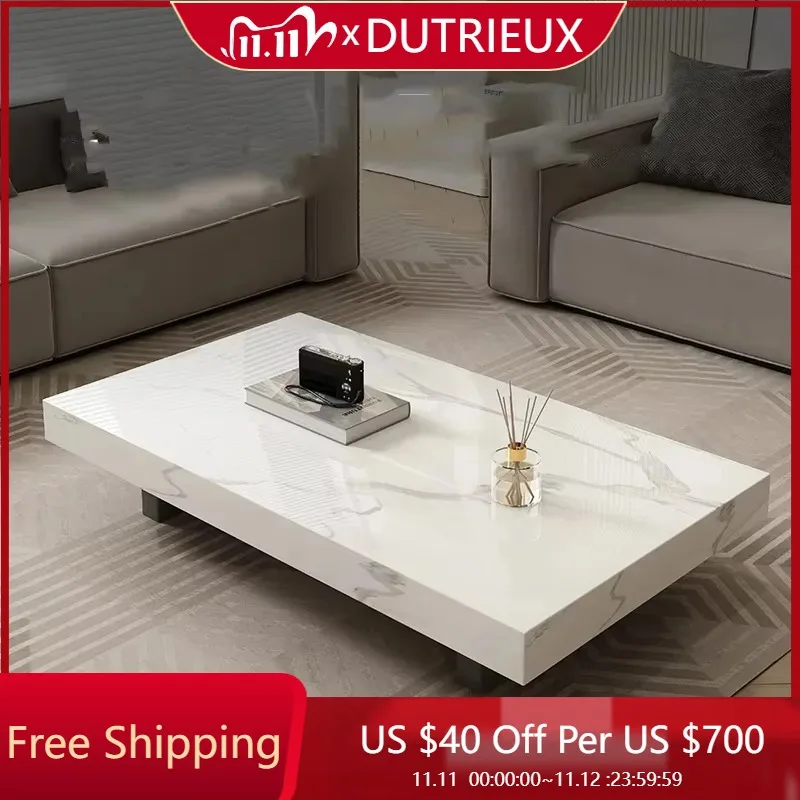 

Beauty Unique Coffee Table Living Room Premium Effect Rectangle Clear Coffee Table Minimalist Modern Couchtisch Trendy Furniture