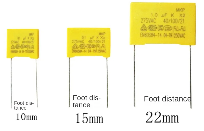 

10PCS Safety Capacitor X2 1UF/0.68/0 33/0.22/0.1uf/0.47UF Correction Capacitor 275V 104